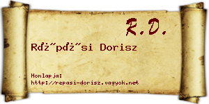 Répási Dorisz névjegykártya